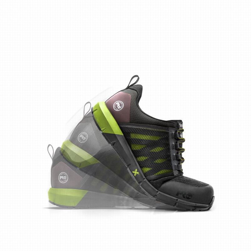 Black Timberland Radius Composite Toe Work Shoes | 60857705